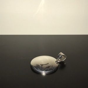 Large sterling silver pendant